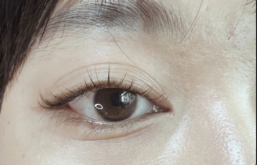 After lash lift, client example 9